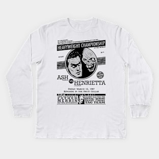 Ash "Ashy Slashy" vs. Henrietta Kids Long Sleeve T-Shirt